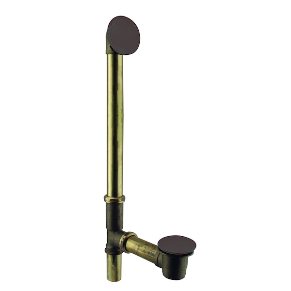 Westbrass Illusionary Ball Joint Overflow W/ ADA approved Tip-Toe Drain in Oil Rubbed Bronze D326HBJ-12(7982420HBJ-12) - main